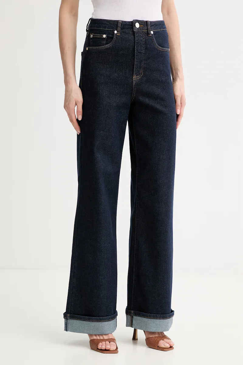 Gestuz blugi wide leg pentru femei
