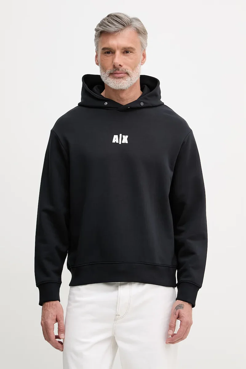 Armani Exchange hanorac cu glugă pentru bărbați, din bumbac