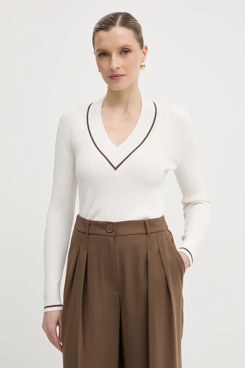 Armani Exchange pulover pentru femei, cu amestec de vâscoză