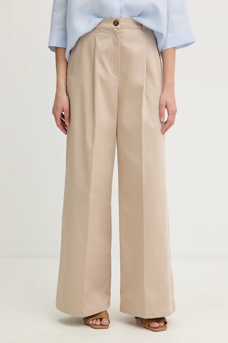 Marella pantaloni pentru femei, din bumbac cu elastan Emme by Marella