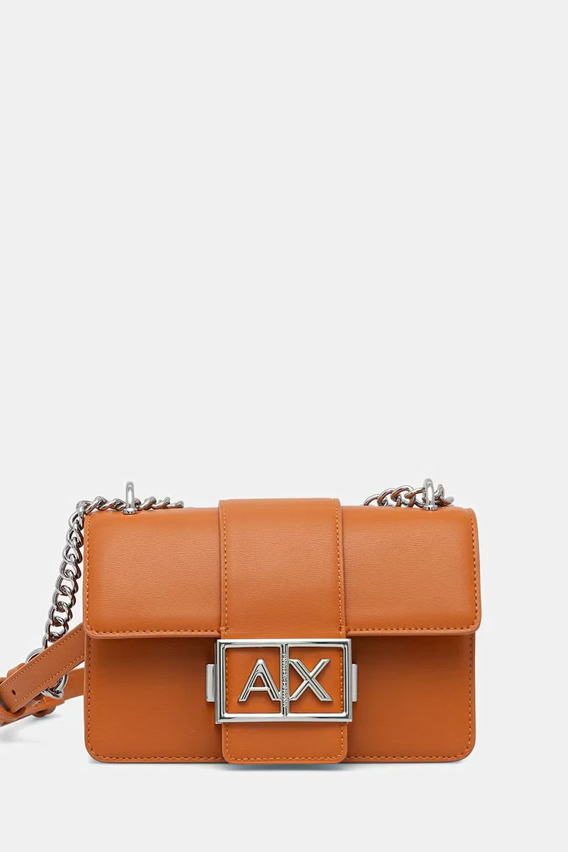 Armani Exchange geantă poștaș pentru femei, cu imitație de piele