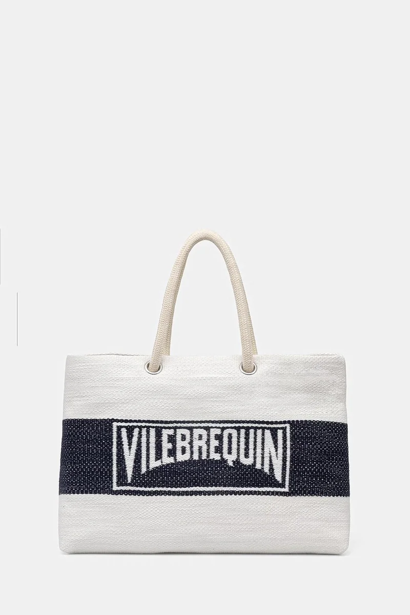 Vilebrequin geantă shopper pentru femei, din bumbac BINTA