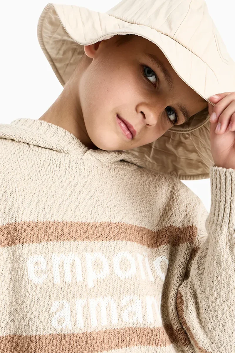 Emporio Armani pulover pentru copii, din bumbac