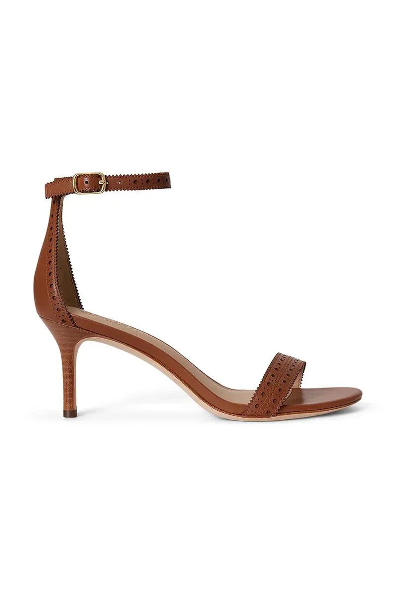 Lauren Ralph Lauren sandale cu toc înalt din piele Allie M