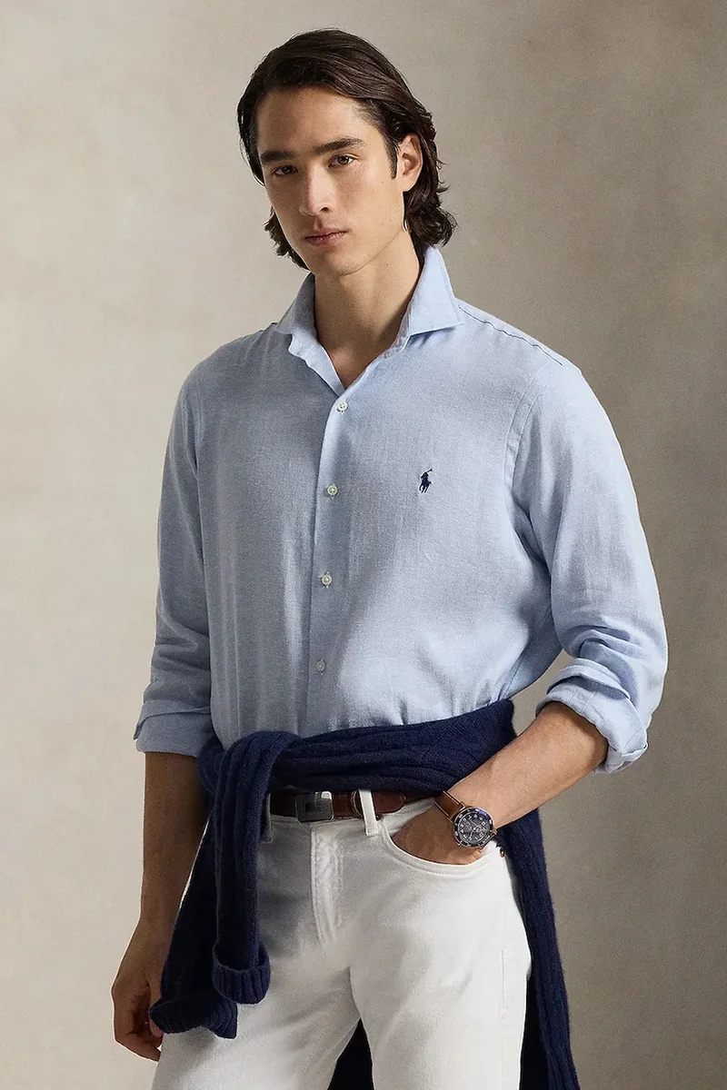 Polo Ralph Lauren cămașă pentru bărbați, din lână