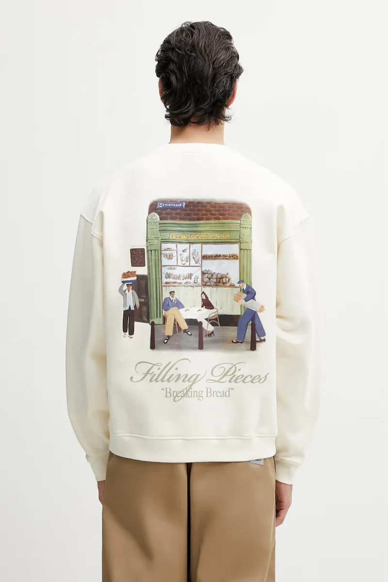 Filling Pieces hanorac oversized bărbătesc din bumbac Bakery