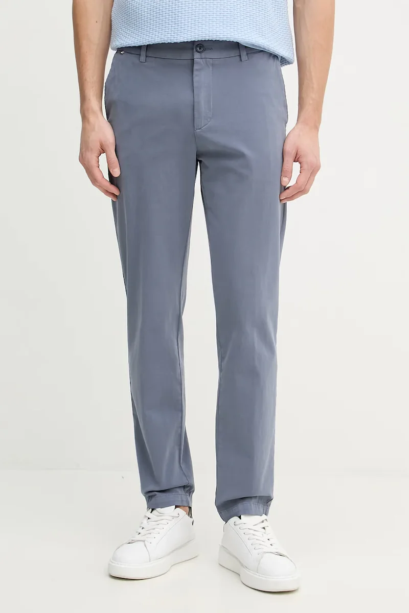 BOSS Pantaloni chinos bărbați din bumbac cu elastan H-Kane1