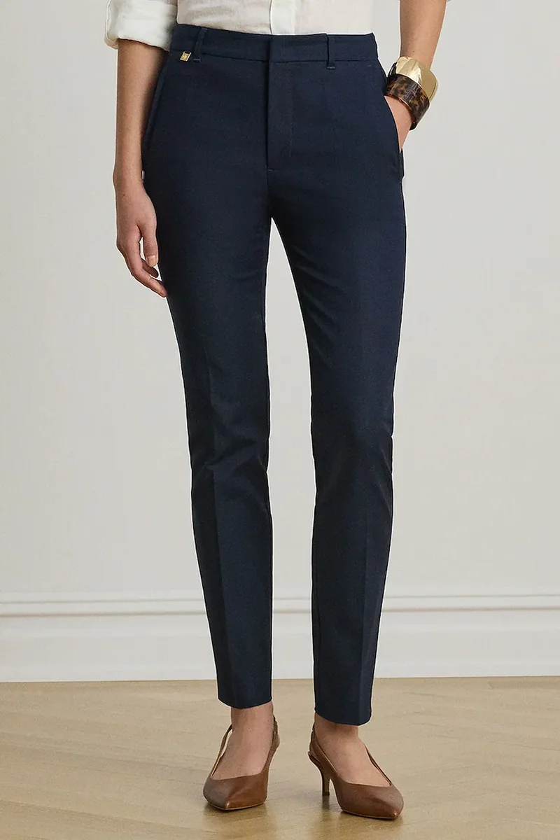 Lauren Ralph Lauren pantaloni pentru femei, din bumbac