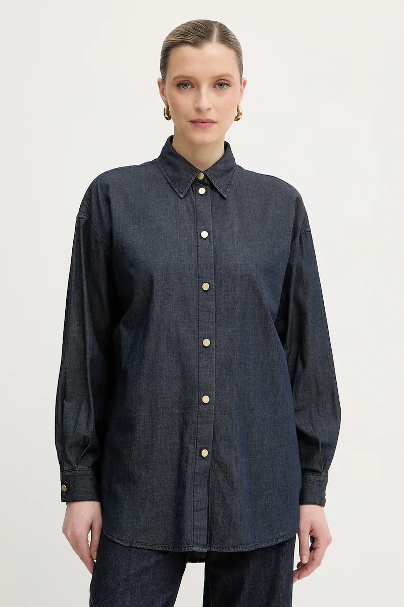 Armani Exchange cămașă pentru femei, din denim