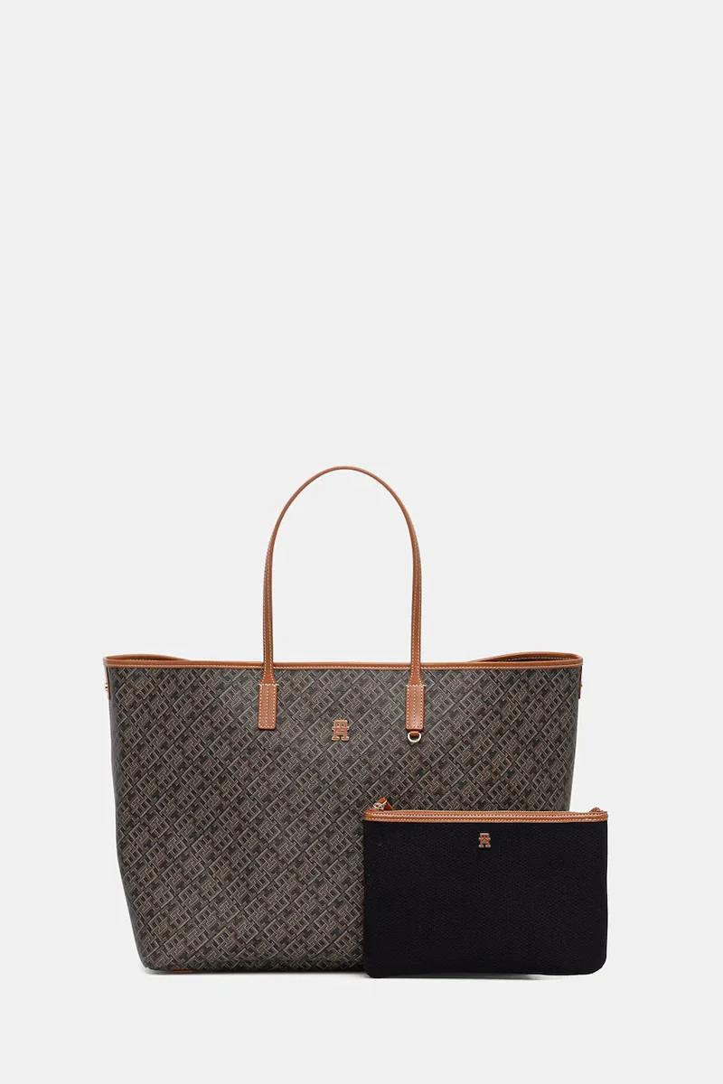Tommy Hilfiger geantă tote pentru femei, din imitație de piele