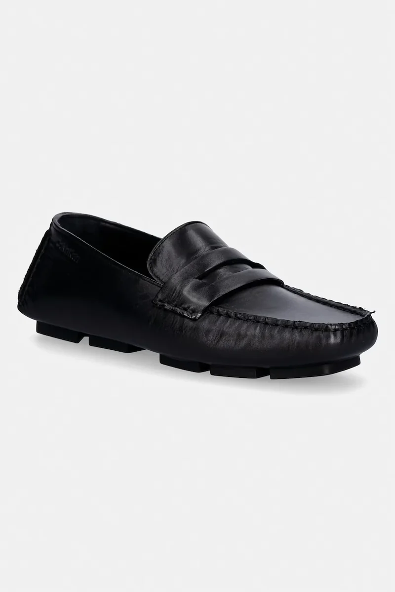 Calvin Klein mocasini pentru femei, din piele SQUARE DRIVER LTH