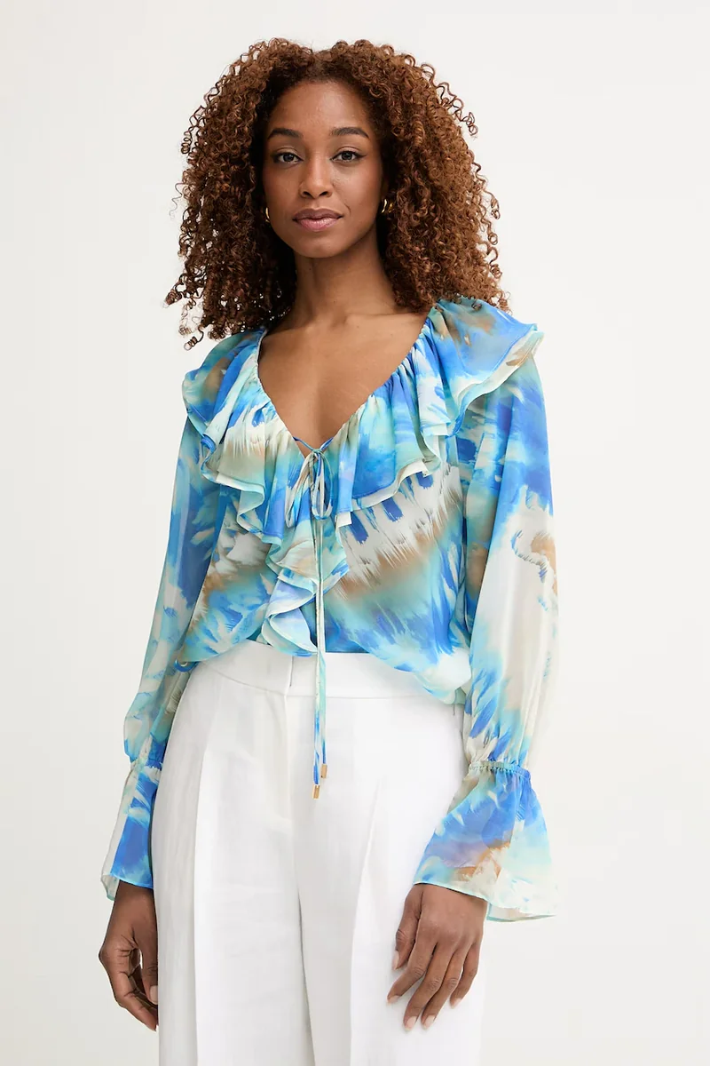 Marciano by Guess bluză cu volane pentru femei ADELA