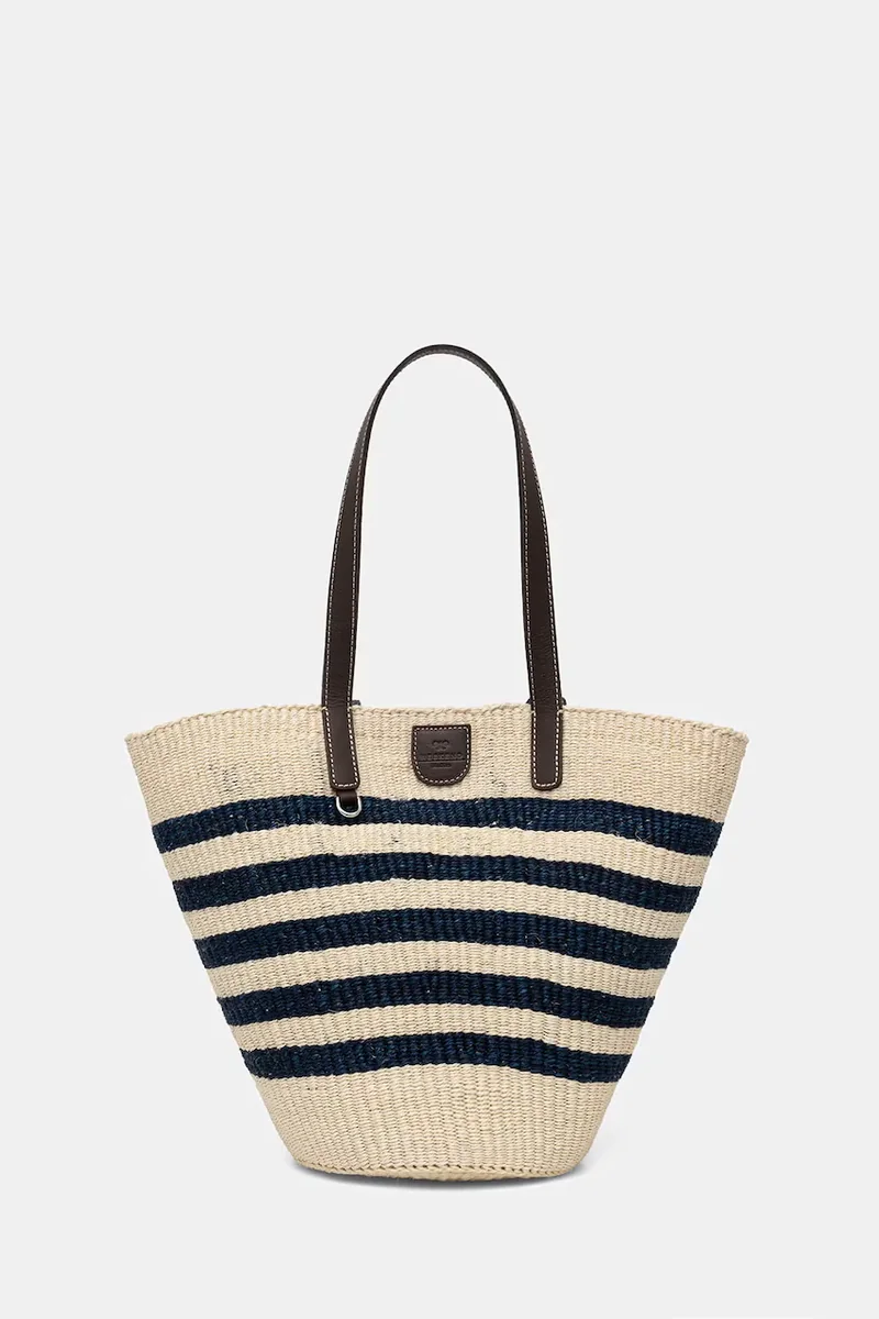 Weekend Max Mara geantă de plajă pentru femei împletită AGENNAIO