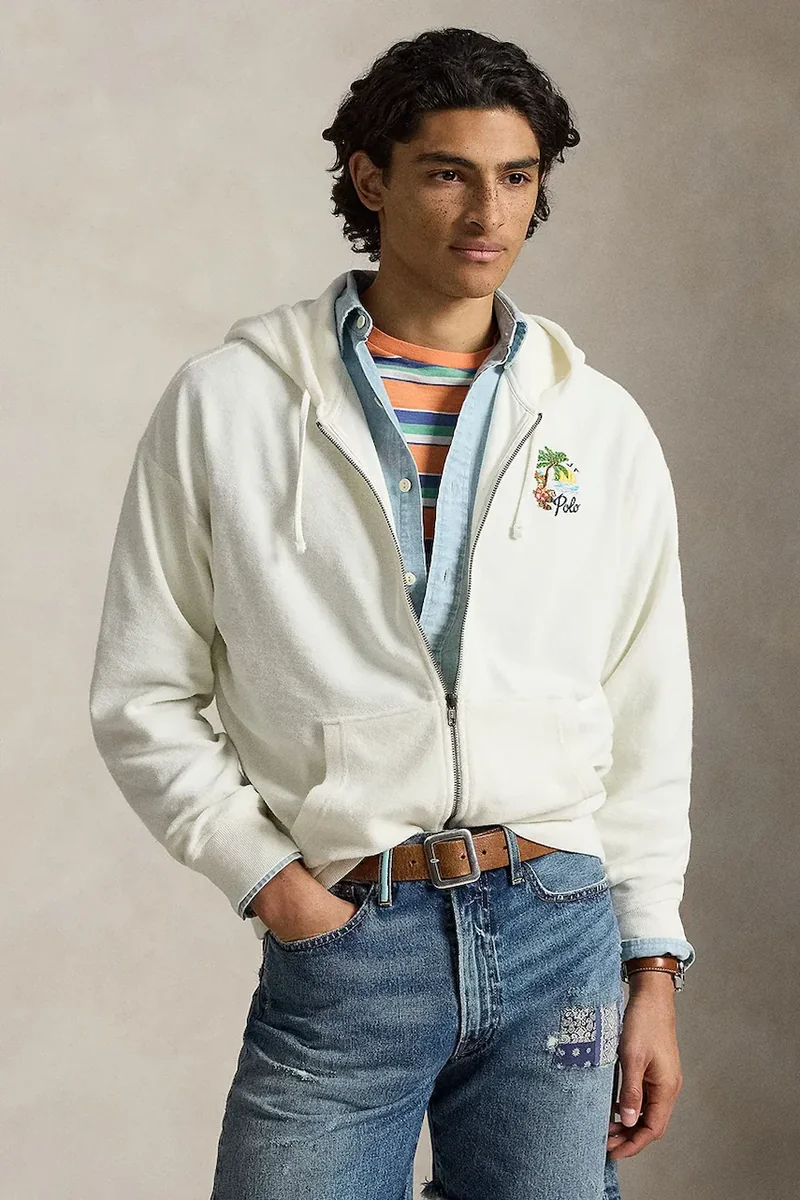 Polo Ralph Lauren hanorac cu glugă pentru bărbați, din bumbac