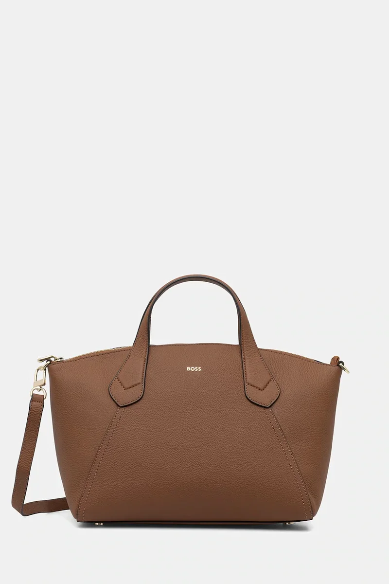 BOSS tote bag pentru femei, cu imitație de piele Lenah Zip Tote M