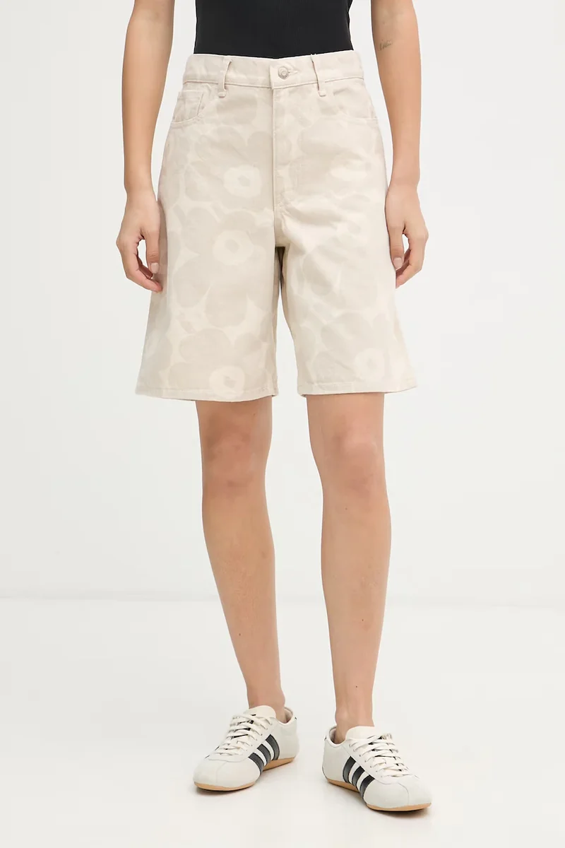 Marimekko pantaloni scurți pentru femei, din denim