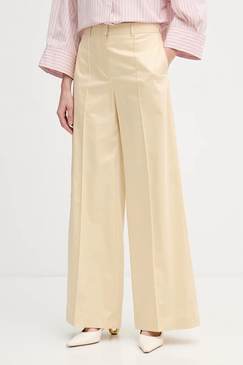 Max&Co. pantaloni pentru femei, din bumbac cu elastan MCOVERTICE