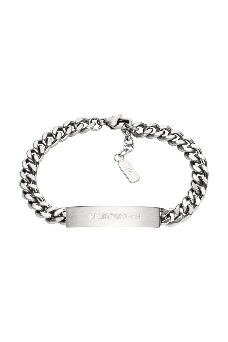 Emporio Armani brățară pentru bărbați, din oțel inoxidabil Eagle Logo