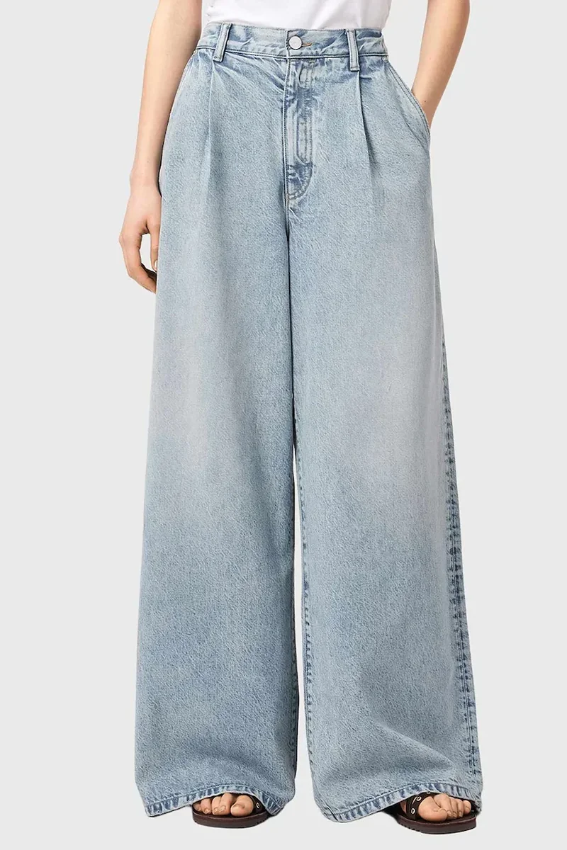 AllSaints blugi wide leg pentru femei HAZE