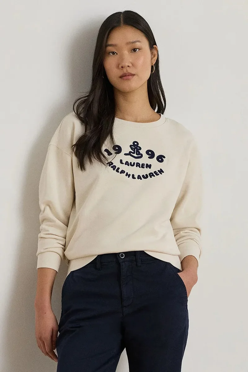 Lauren Ralph Lauren hanorac pentru femei, din bumbac