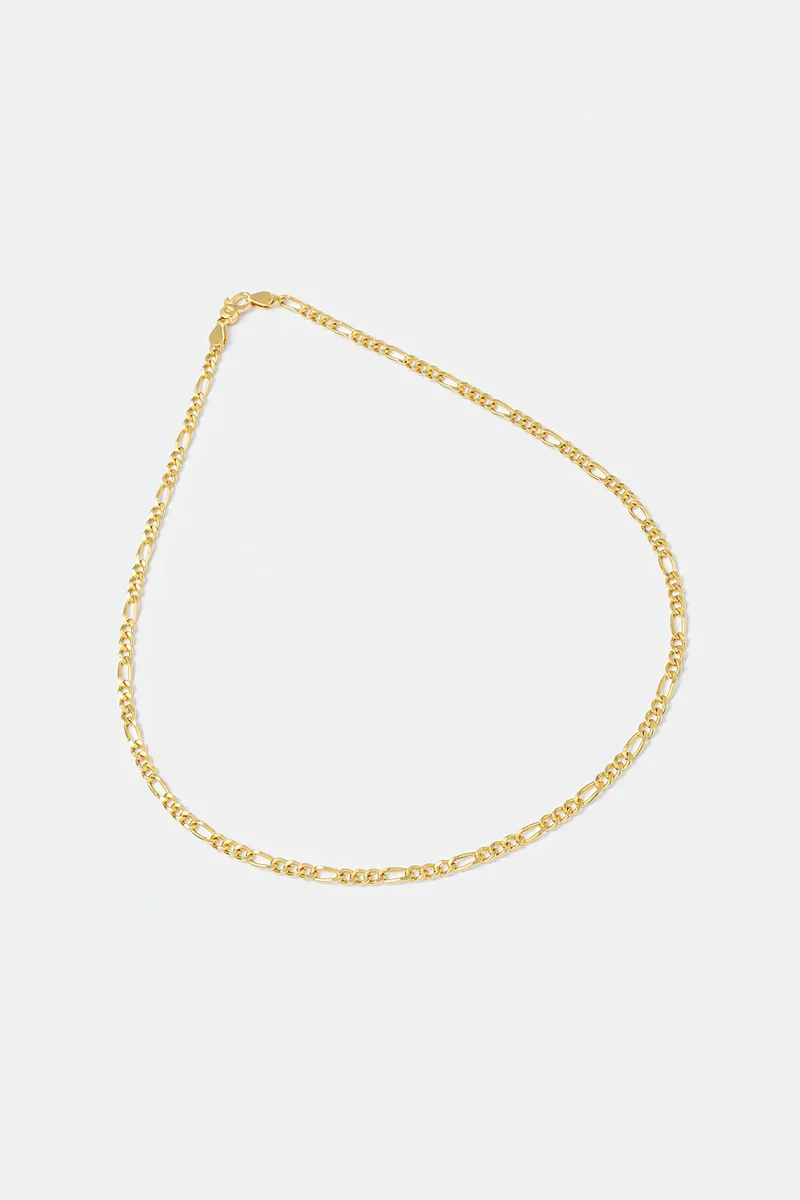 Tom Wood colier placat cu aur Bo Chain Medium Gold