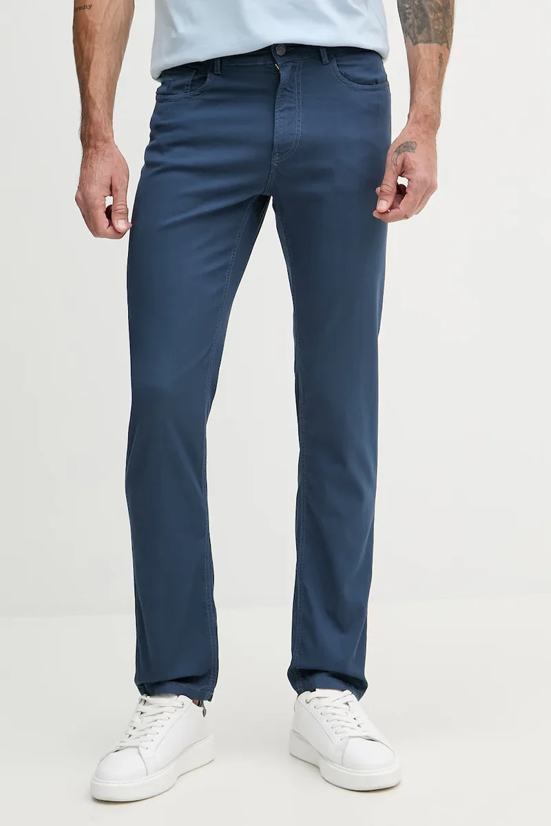 Trussardi pantaloni pentru bărbați, din bumbac cu elastan