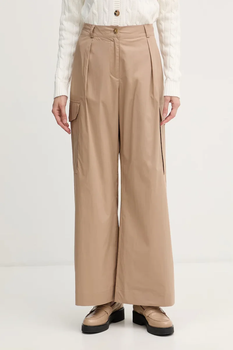 Blauer pantaloni cargo pentru femei, din bumbac CARYLL