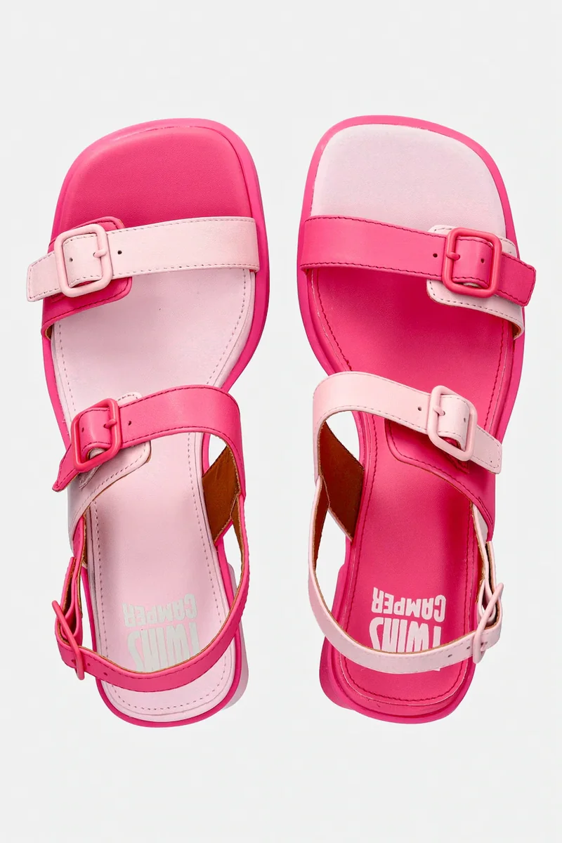 Camper sandale cu toc din piele TWS