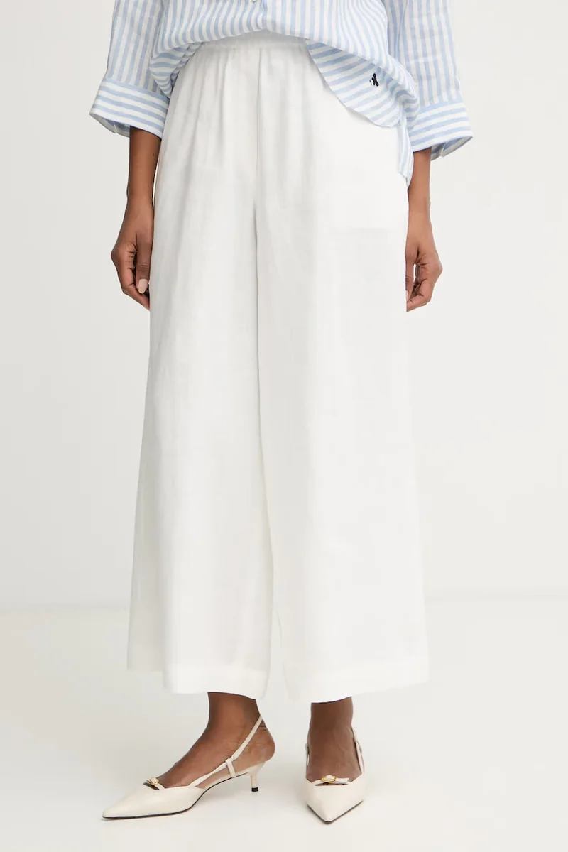 Weekend Max Mara pantaloni wide leg pentru femei, din FELINO