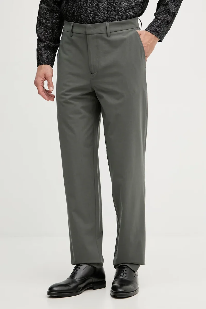 Armani Exchange pantaloni chinos pentru bărbați, cu amestec de lână