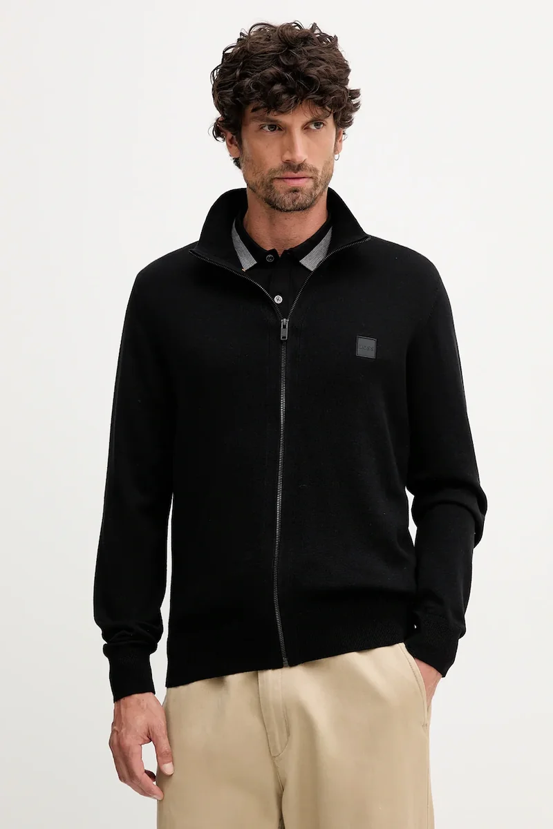 BOSS Orange cardigan pentru bărbați cu bumbac Kanozip_S