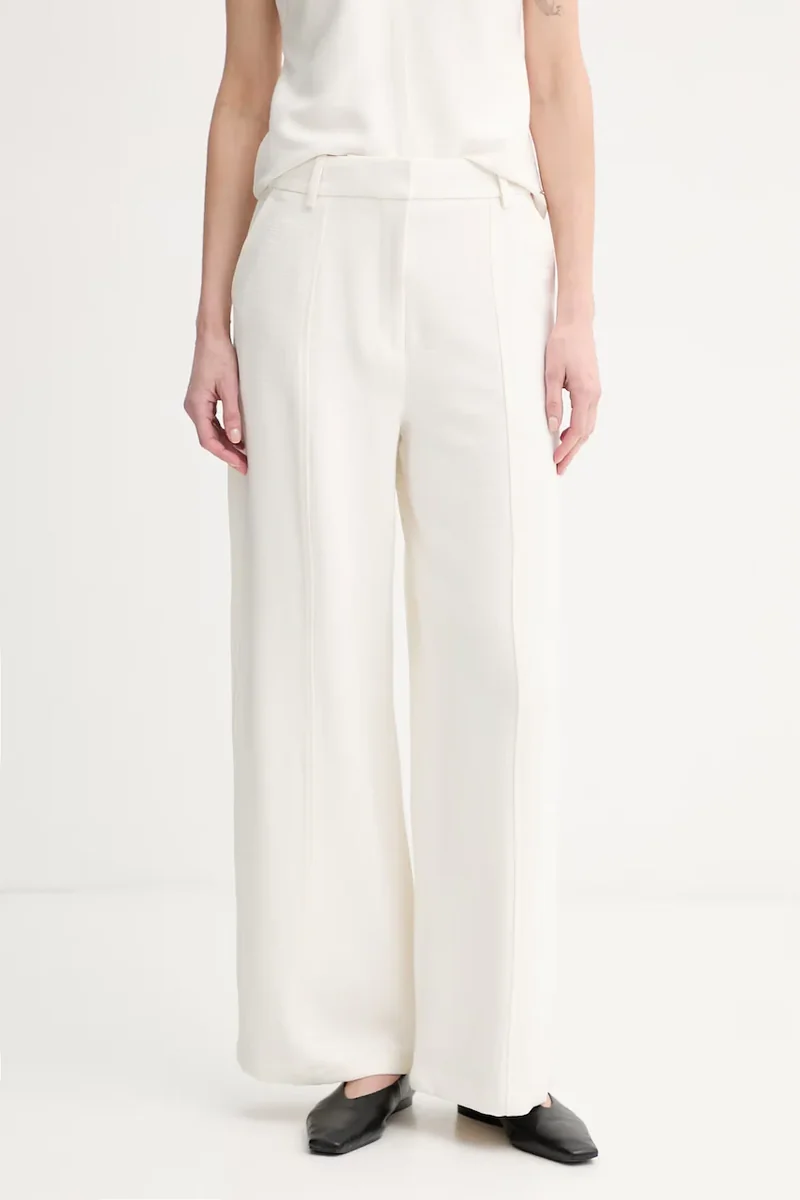 Calvin Klein pantaloni pentru femei, cu vâscoză