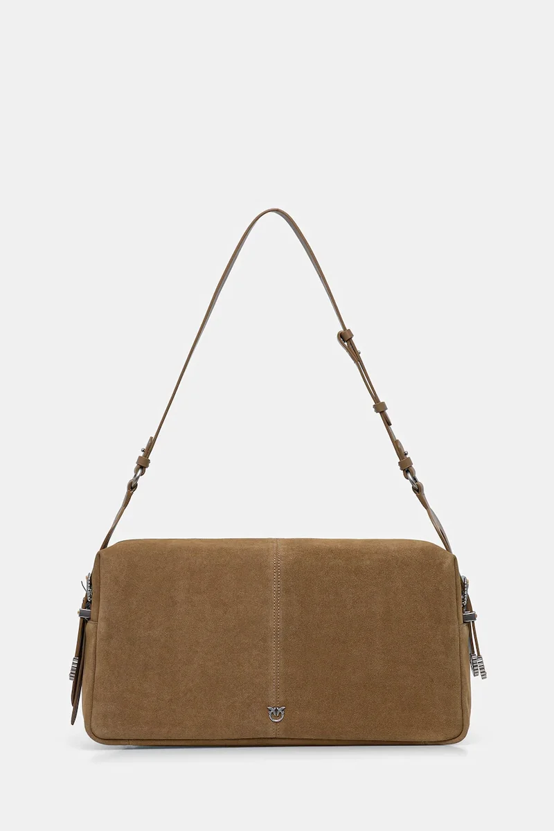 Pinko geantă crossbody pentru femei, din piele întoarsă