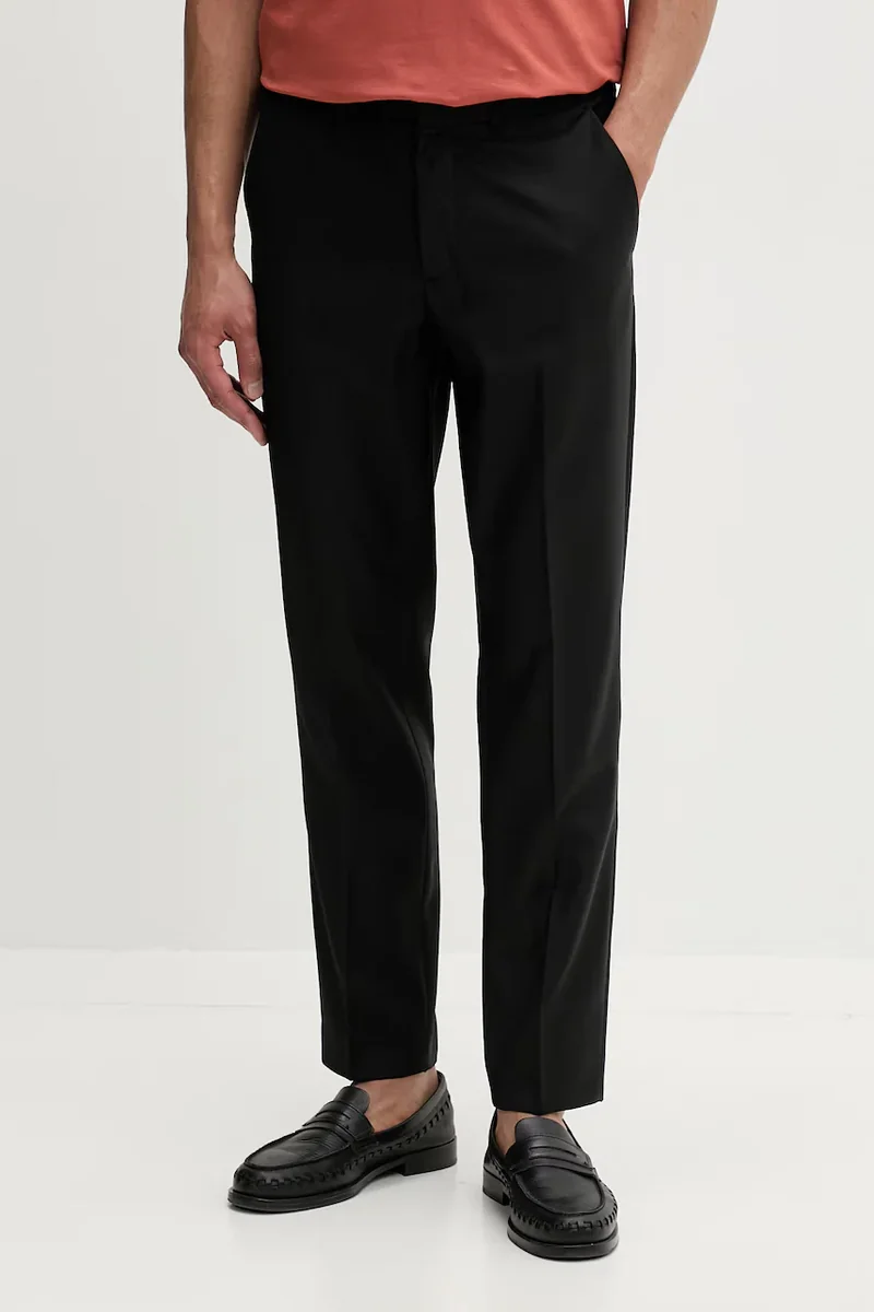 Calvin Klein pantaloni pentru bărbați, cu lână