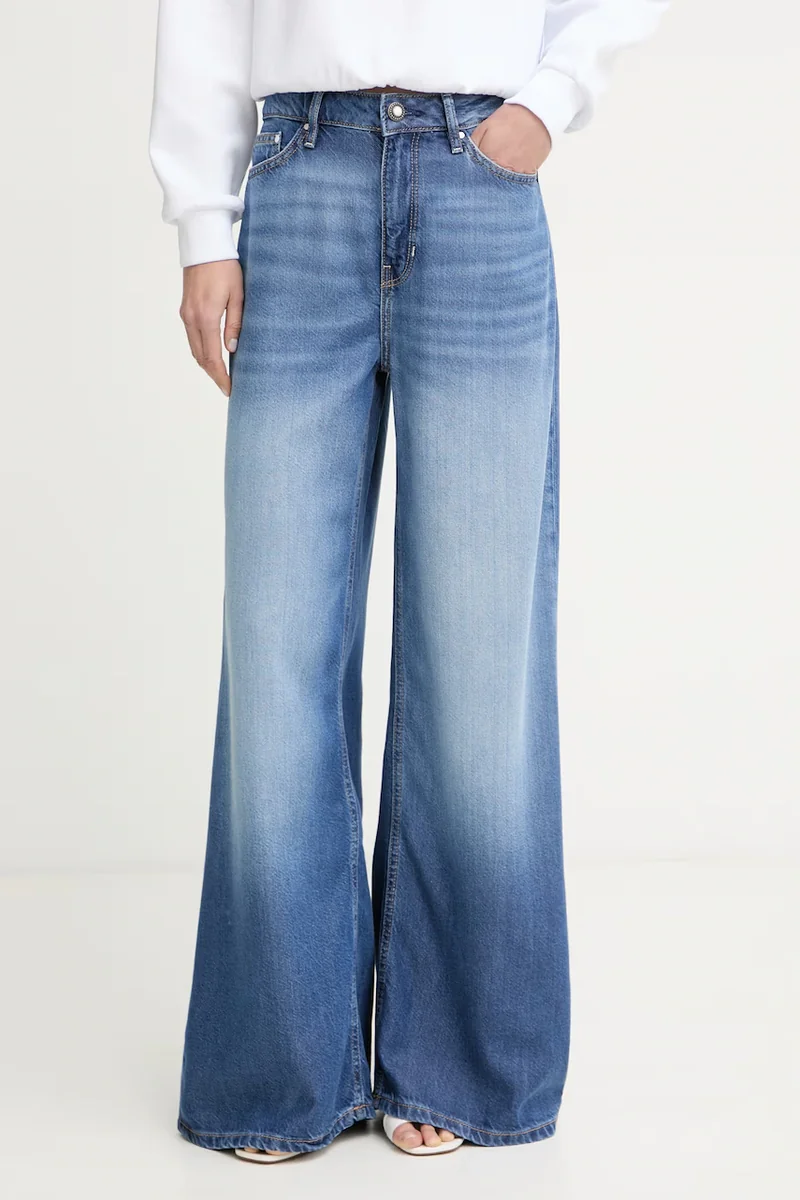 Guess blugi wide leg pentru femei