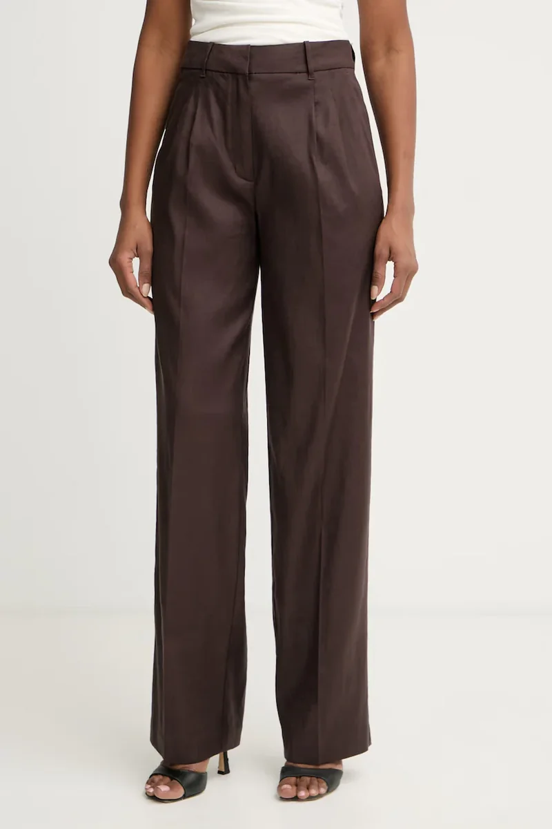 Guess pantaloni straight pentru femei, cu in CARLA