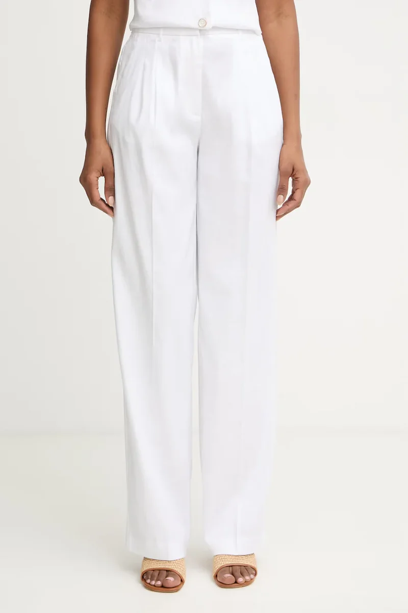 Guess pantaloni straight pentru femei, cu in CARLA