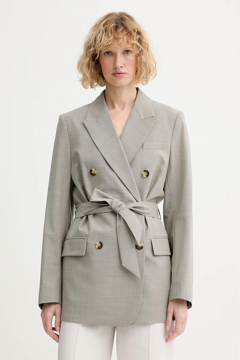 Rag & Bone sacou cu două rânduri de nasturi pentru femei, cu lână Virginia