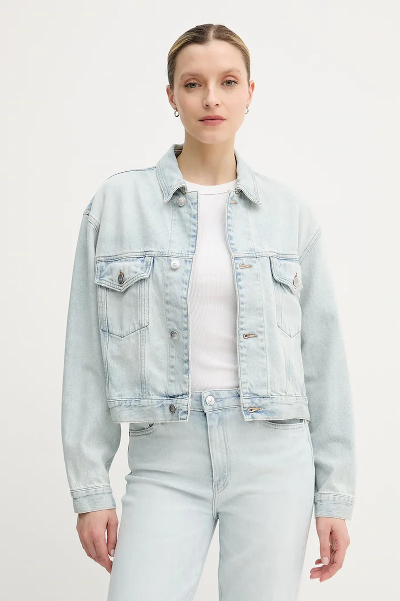 Tommy Hilfiger jachetă scurtă pentru femei, din denim