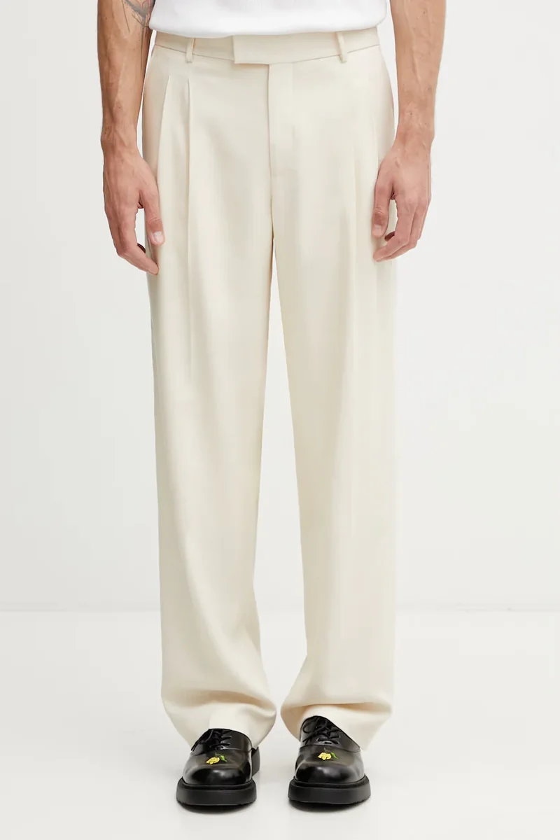 Drôle de Monsieur pantaloni de costum pentru bărbați, cu vâscoză Golfeur