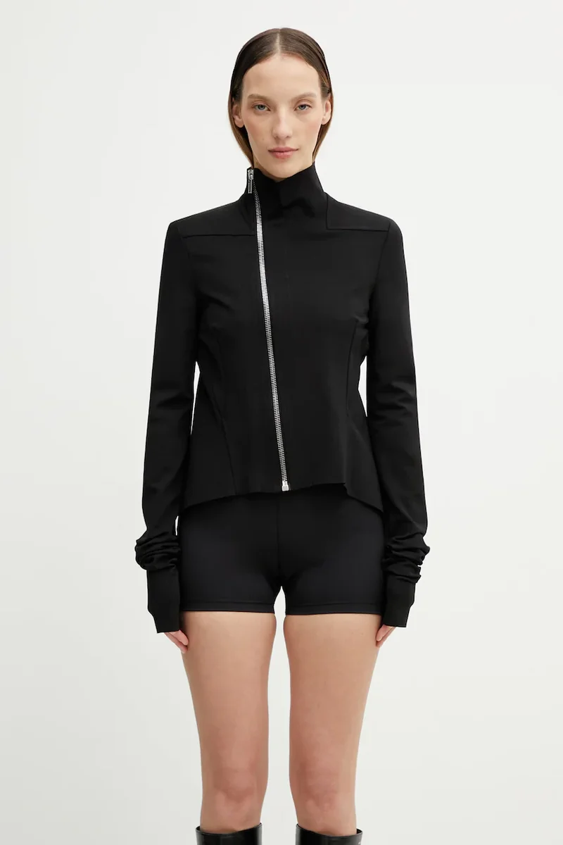 Rick Owens Lilies hanorac cu fermoar pentru femei, cu vâscoză Naska Gary