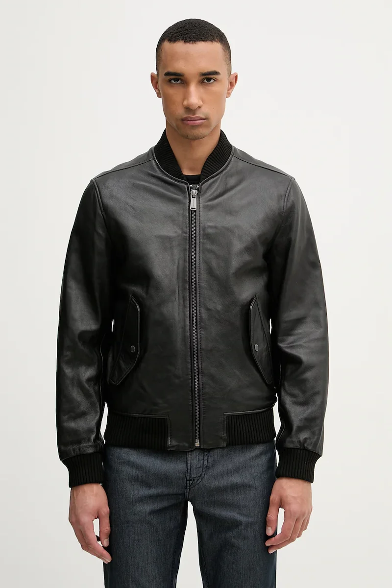 Trussardi geacă bomber pentru bărbați, din piele