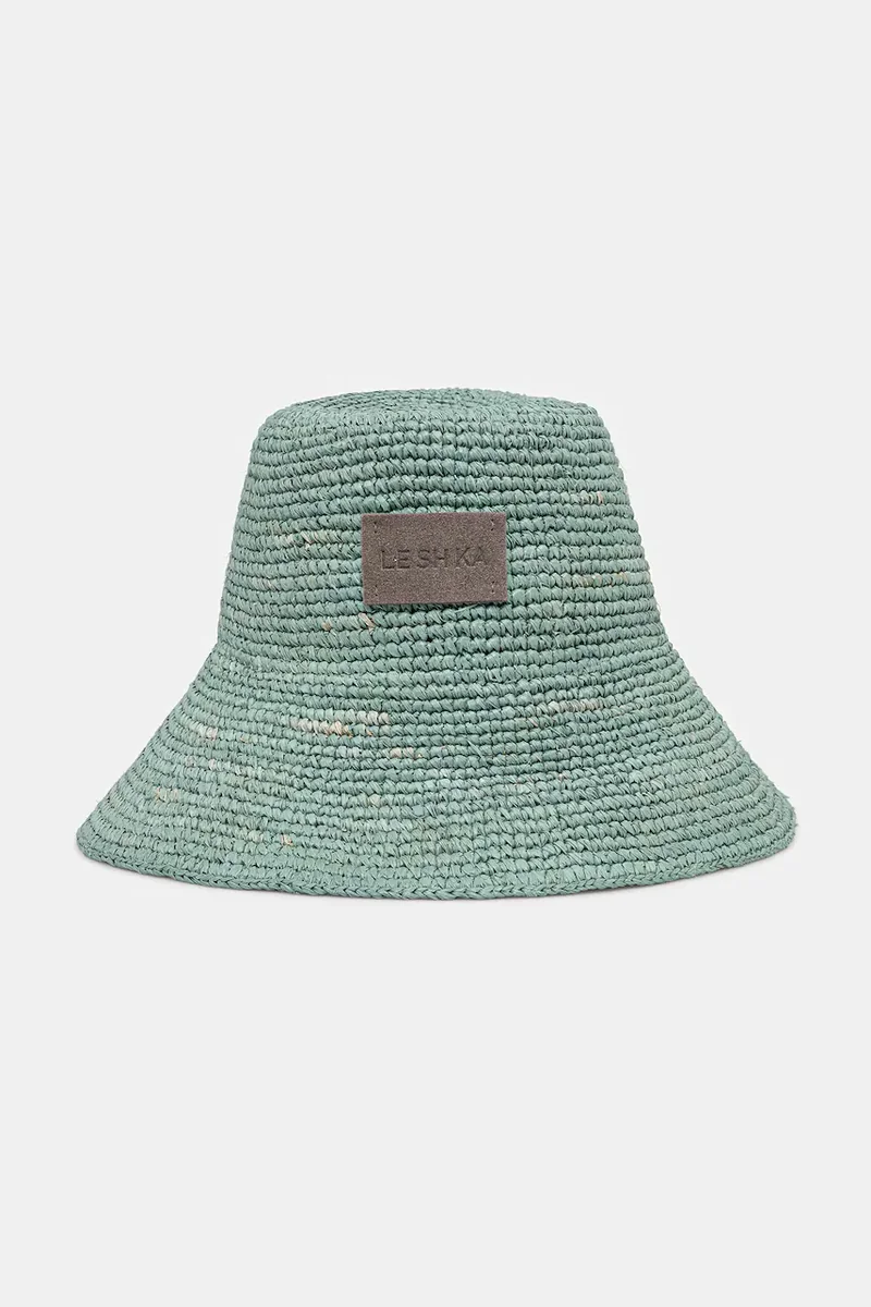 LE SH KA headwear LE SH KA pălărie pentru femei împletită Blue Bucket Hat