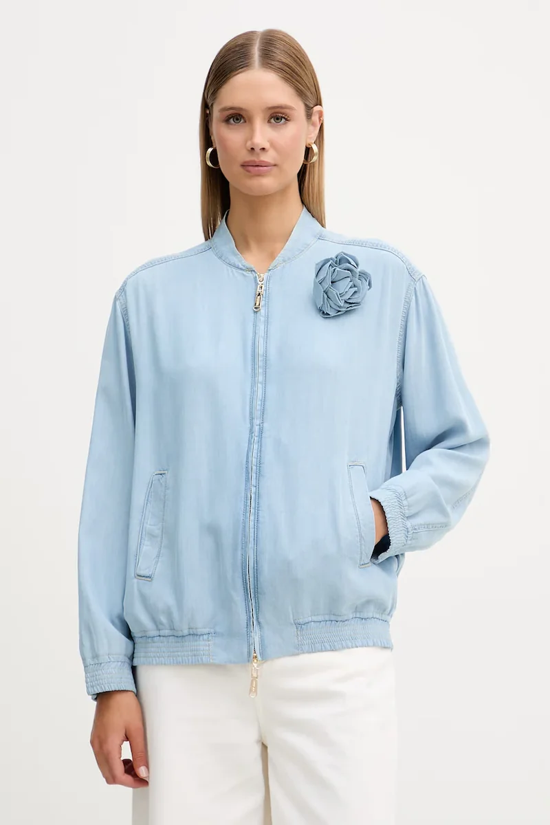 blugirl Blumarine geacă bomber pentru femei, din denim
