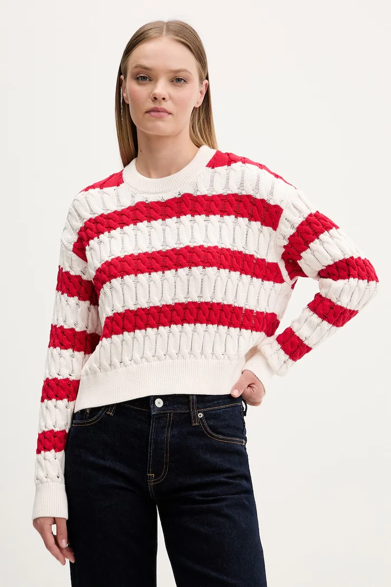 Tommy Jeans pulover pentru femei, din bumbac