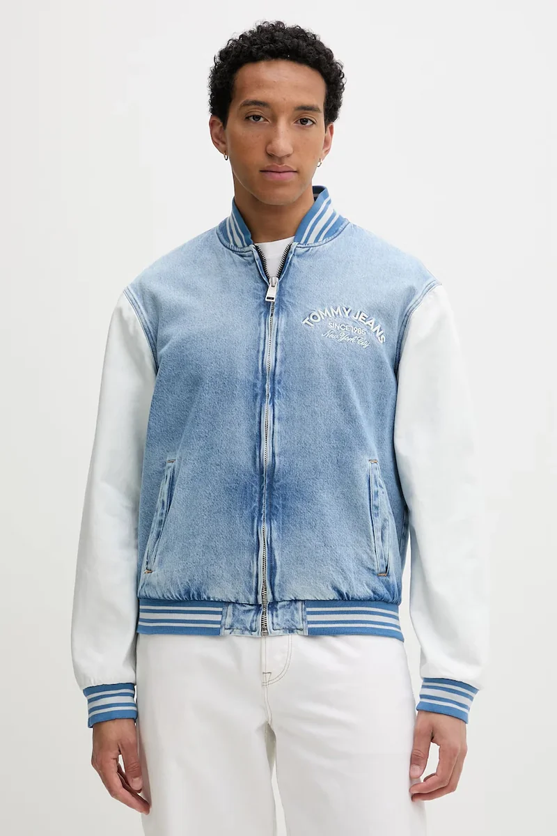 Tommy Jeans geacă bomber pentru bărbați, din bumbac