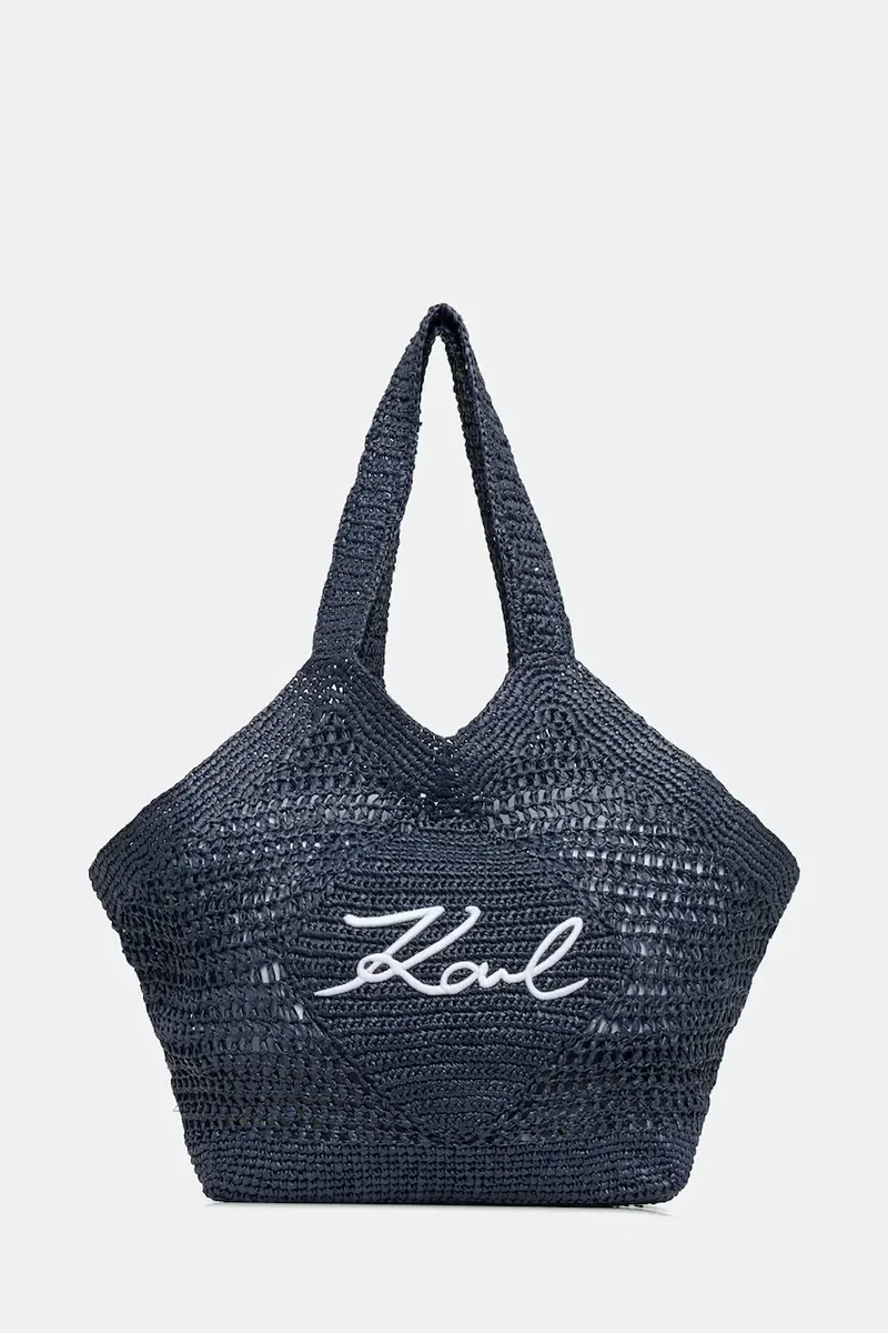 Karl Lagerfeld tote bag pentru femei împletită K/SIGNATURE