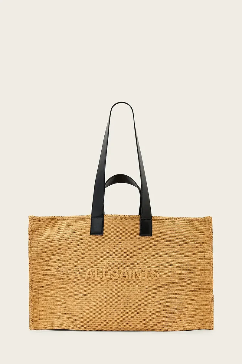 AllSaints Tote bag pentru femei împletită LUTECE