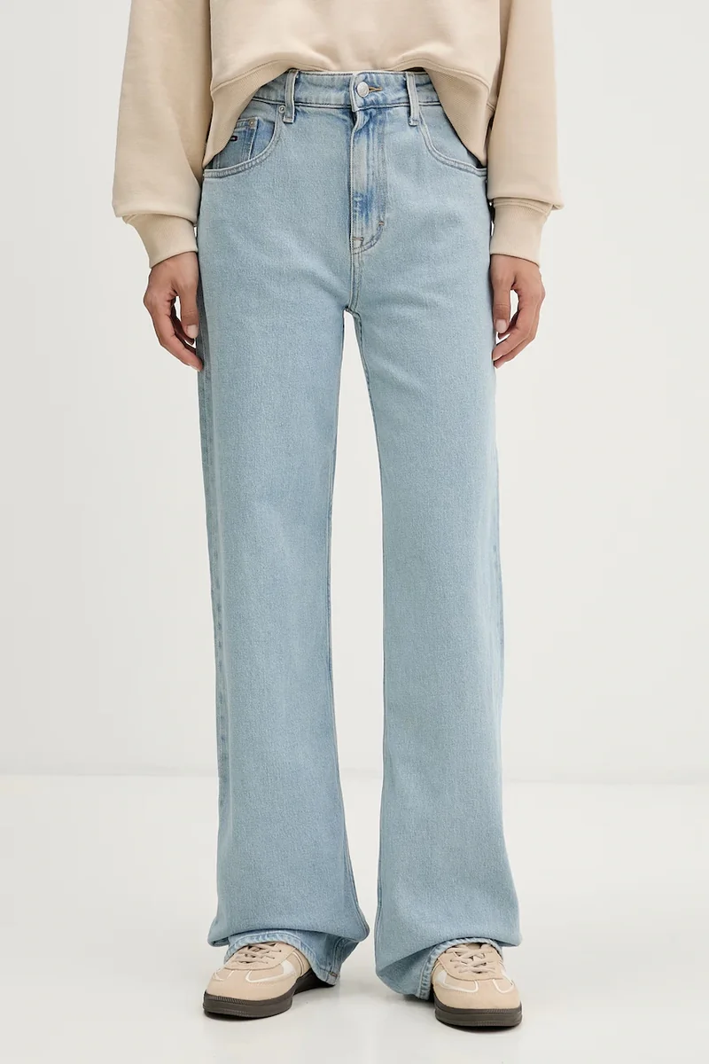 Tommy Jeans blugi relaxed fit pentru femei