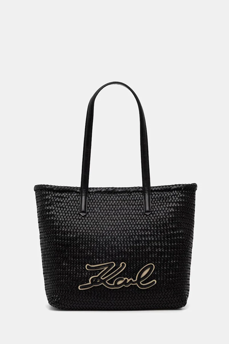 Karl Lagerfeld geantă shopper pentru femei, din piele K/SIGNATURE